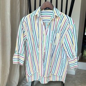 NWOT Pomander Place Multicolor Striped Shirt